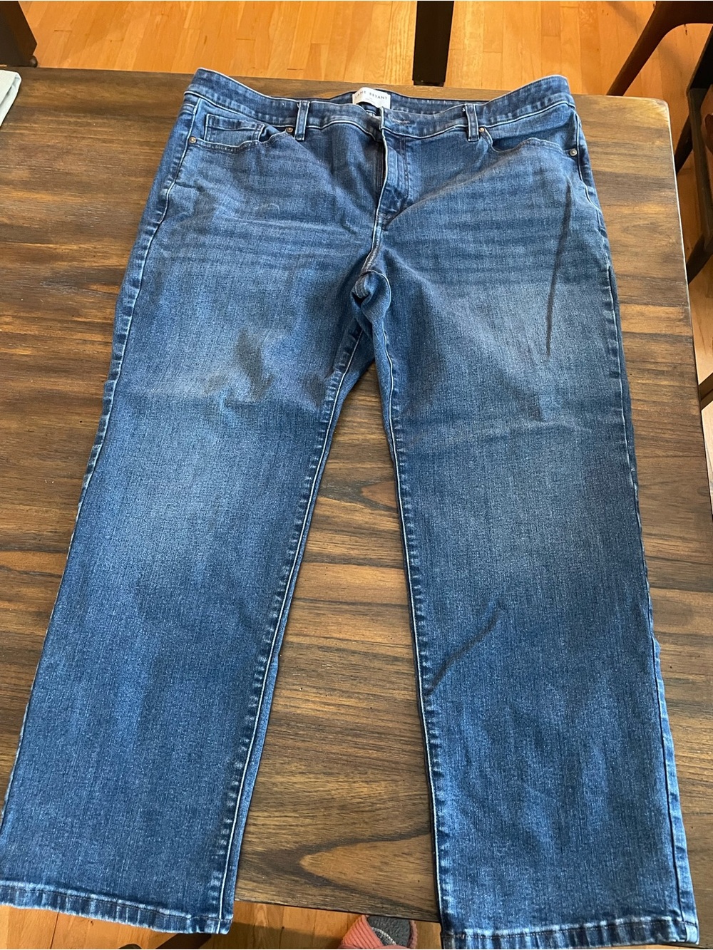 Women’s Blue Straight-Leg Jeans